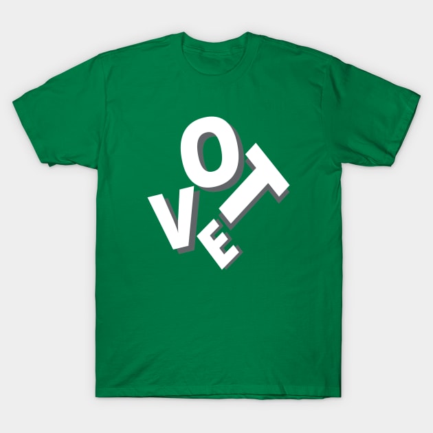 vote american election retro funny design T-Shirt by kickstart